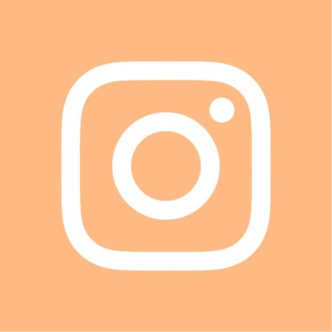 Pale Orange App Icons, Light Orange Icons, Orange Camera Icon, Orange Instagram Icon, Light Orange App Icons, Orange Aesthetic Icon, Device Aesthetic, Sunset App, Atla Icons