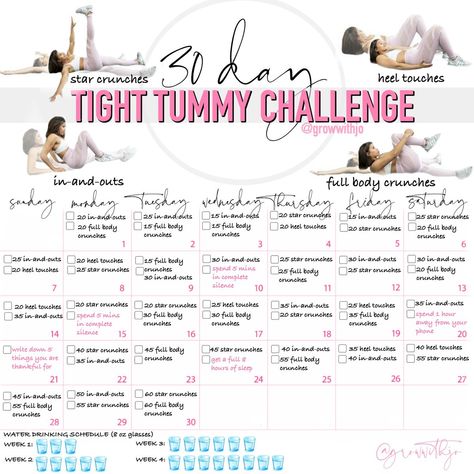 Tummy Challenge, Shrink Your Waist, Workouts Routine, Workout Female, Postpartum Workouts, Simple Workouts, Plan Workout, Abdominal Exercise, Gym Rats