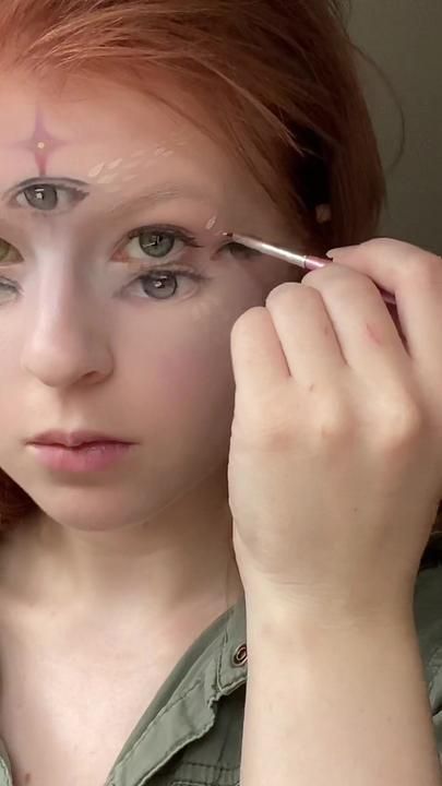 sereinsilvers on TikTok Biblical Angel Makeup, Biblically Accurate Angel Makeup, Angel Face Makeup, Angel Inspired Makeup, Biblically Accurate Angel, The Buttress, Biblically Accurate, Angel Makeup, Dark Aesthetics