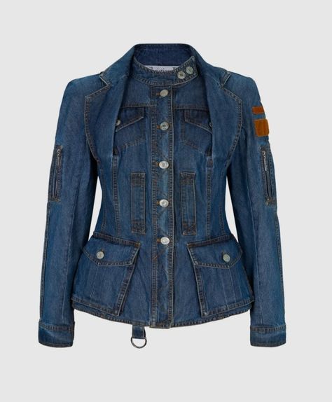 Dior Denim Jacket, Dior Denim, Galliano Dior, Dior By John Galliano, Design Jacket, Vintage Closet, Denim Blazer, John Galliano, Denim Design