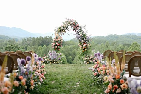 Blackberry Farm Wedding, Farm Weddings Outside, Blackberry Farms Wedding, Flower Farm Wedding, Simple Arrangements, Hair Pulled Back, Blackberry Farm, Blackberry Farms, Her Movie