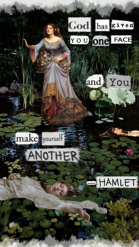 Hamlet Wallpaper, Hamlet Aesthetic Wallpaper, Ophelia Hamlet Aesthetic, William Shakespeare Aesthetic, Ophelia Quotes, Shakespeare Wallpaper, Hamlet Fanart, Ophelia Core, Ophelia Painting Wallpaper