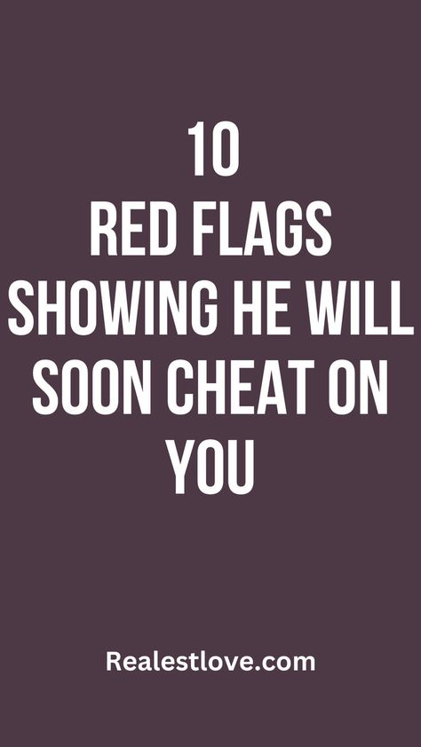 It’s not that hard to predict if a guy will cheat on you. You just have to look for the signs because the signs are always there. Here are some of the signs he will cheat on you Signs Of A Player, Relationship Red Flags, Relationship Talk, Meaningful Love Quotes, Cheating Quotes, Famous Author Quotes, Red Flags, Human Connection, Red Flag