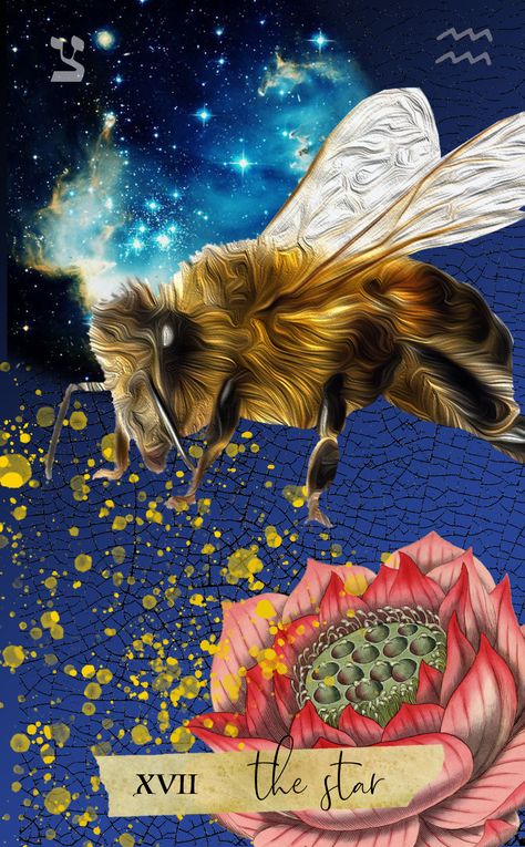 Sacred Bee, Tarot By Cecelia, Venus Goddess, Tarot Significado, Tarot Major Arcana, Oracle Tarot, Tarot Art, Zodiac Art, Major Arcana