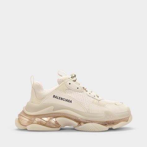 Chanel Tennis Shoes, Balenciaga Triple S Clear Sole, Flatform Sneakers, House Name, Balenciaga Sneakers, Shoe Wishlist, Fashion Slippers, Stunning Shoes, Sole Sneakers