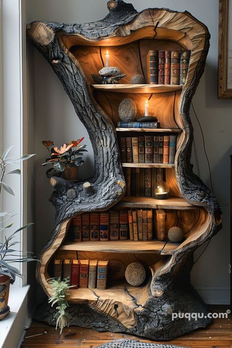 Tree Bookshelf Design Ideas: Creative Storage Solutions - Puqqu Bookshelf Design Ideas, Coffee Table Alternatives, Traditional Bookcases, Tree Bookcase, Creative Bookshelves, Tree Bookshelf, Unique Shelves, Creative Storage Solutions, Bookshelf Design