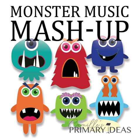 Monster Music Mash-Up - Singing Time Ideas | LDS | Camille's Primary Ideas Singing Time Review Games, Lds Object Lessons, Lds Primary Chorister Ideas, Halloween Lesson Plans, Singing Time Ideas, Lds Music, Lds Primary Singing Time, Book Of Mormon Stories, Singing Games