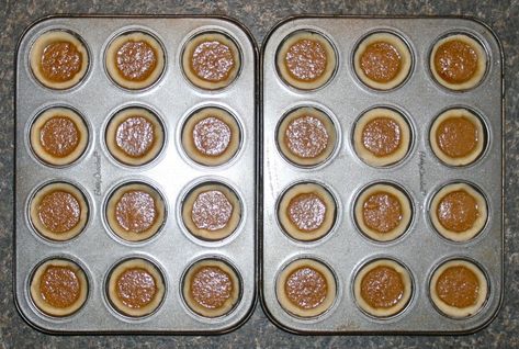 Mini Canadian Maple Butter Tarts : 4 Steps - Instructables Mini Butter Tarts Recipe, Maple Syrup Tarts, Mini Butter Tarts, Maple Tarts, Maple Pie, Canadian Butter Tarts, Canadian Maple Syrup, Candy Pie, Baking Contest