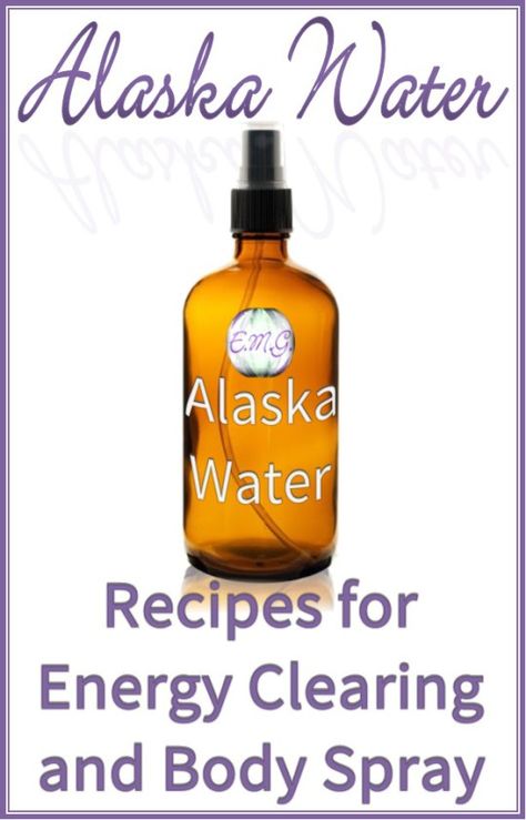 Alaska Water: Recipes for Energy Clearing and Body Spray | water, sea salt, witch hazel, and essential oils ~ easy and effective Energy Clearing Spray, Recipes For Energy, Clearing Spray, Aura Spray, Homemade Perfume, Homemade Essential Oils, Smudge Spray, Cleansing Spray, Florida Water