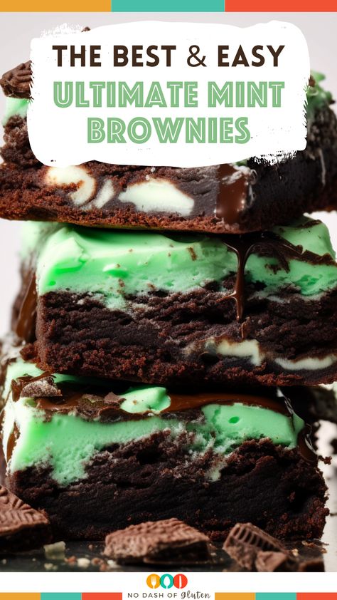 Ultimate Mint Brownies Andes Mints Brownies, Mint Chocolate Brownies, Mint Brownies Recipe, Andes Mints, Gluten Free Holiday Recipes, Mint Desserts, Best Gluten Free Bread, Gluten Free Travel, Mint Brownies