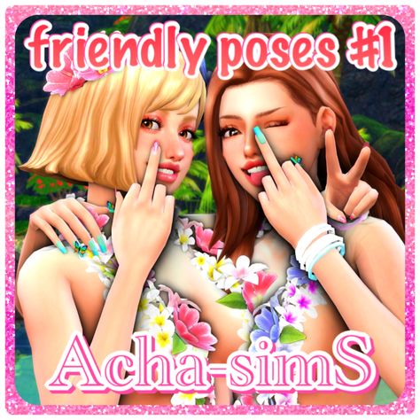 👅tongue 【DL】 (by A-LuckyDay) Sims 4 Poses 3 Friends, Sims 4 Best Friend Poses, Sims 4 Friend Poses, Poses Sims 4 Cc, Sims 4 Pose Packs, Sims 4 Cas Poses, Poses The Sims 4, Friendly Poses, Sims4 Pose