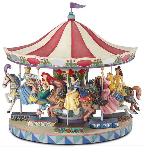 Jim Shore's Disney Traditions Carousel Horse Figurines Carousel sold separately Jim Shore Disney, Disney Snowglobes, Princess Parking, Fantasy Decor, Disney Figurines, Disney Home Decor, Disney Traditions, Disney Designs, Jim Shore