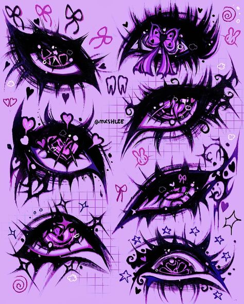 Creepy Eyes Drawing, Eye Sketches, Creepy Cute Aesthetic, Body Part Drawing, Creepy Eyes, Cartoon Eyes Drawing, Eye Sketch, Eyes Drawing, Cartoon Eyes