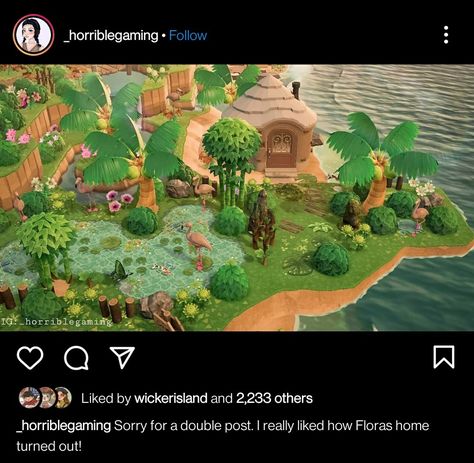 Animal Crossing Tropicore, Animal Crossing Peninsula, Animal Crossing Peninsula Ideas, Animal Crossing Jungle, Acnh Rainforest, Acnh Peninsula, Acnh Peninsula Ideas, Acnh Tropicore, Acnh Tropical