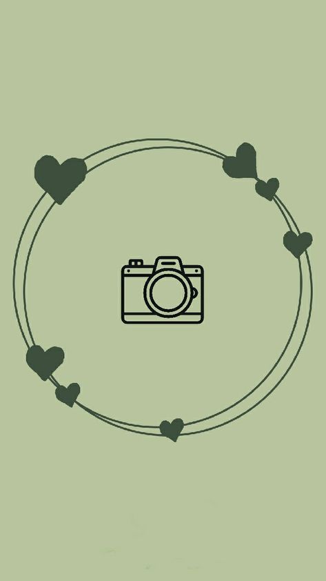 Camera Shots Daily Instagram Hilight Cover Icons, Camera Aesthetic Logo, Hilight Instagram Cover Green, Insta Story Highlights Icons Green, Highlight Covers Instagram Green, Green Aesthetic Instagram Highlights, Cover Green Aesthetic, Highlights Cover Instagram Friends, Collage Photo Frame Design