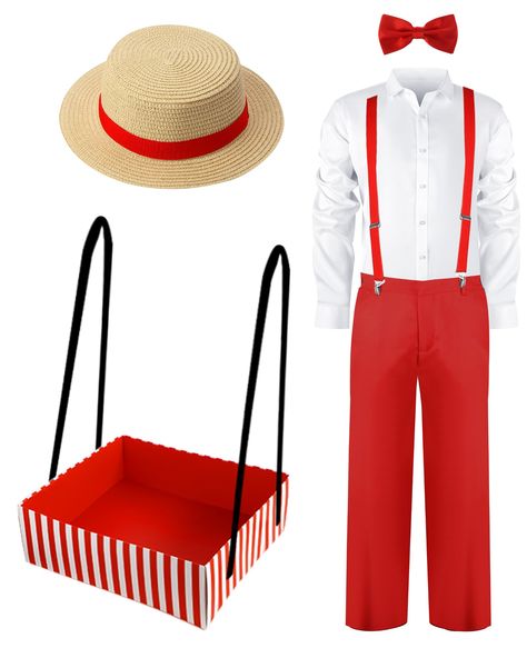 Old Lady Costume For Women Pajamas, Waiter Costume, Snack Trays, Costume For Men, Movie Night Snacks, Circus Birthday Party, Circus Costume, Shirt Pant, Suspenders Men