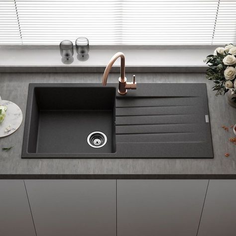 Elkay Dayton D225191 Equal Double Bowl Drop-in Stainless Steel Sink 25 x 19 x 6.25" Black Sink Kitchen, Kitchen Sinks Ideas, Kitchen Sink Cleaner, Kitchen Pullout, Granite Composite Kitchen Sink, Small Kitchen Sink, Kitchen Sink Ideas, Granite Composite Sinks, Modern Kitchen Sinks