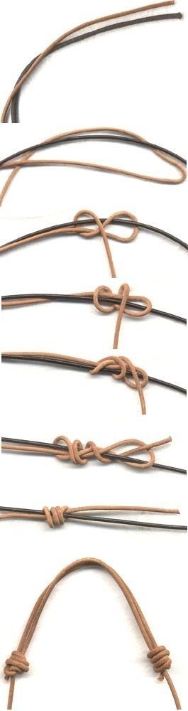 Make any necklace or bracelet adjustable with an easy sliding knot. | Here's How To Tie Anything And Everything Jewerly Designs, Jewerly Making, Jewelry Knots, Beads Bracelets, Making Beads, Jewelry Techniques, Barbed Wire, Sliding Knot, Diy Schmuck