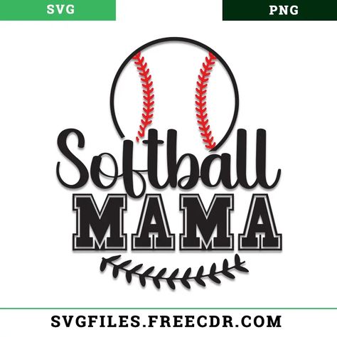 Softball Mama Svg Free Softball Mom Svg Free, Softball Svg Files, Mama Svg Free, Softball Clipart, Softball Mom Svg, Softball Mama, Vinyl Creations, Softball Svg, Cricut Projects Beginner