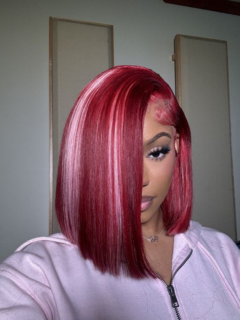 MONALEO 🪷 (@themonaleo) on X Dearra Red Hair, Red Hair Queen, Bang Bob, Bob Lace Wig, Dye Ideas, Honey Blonde Hair, Pretty Hair Color, Hot Hair Styles, Hair Laid