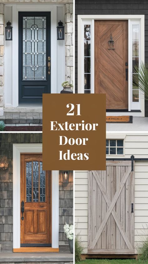 Exterior door ideas transform your home’s entrance with stylish exterior doors with sidelights, glass panels, and bifold styles. Whether you love modern or rustic wooden doors, enhance the look with hardware, handles, and bold paint colors. Exterior Door Ideas, Timeless Exterior, Exterior Doors With Sidelights, Doors With Sidelights, Bold Paint Colors, Entryway Inspiration, Decorative Hardware, Exterior Door, Door Ideas