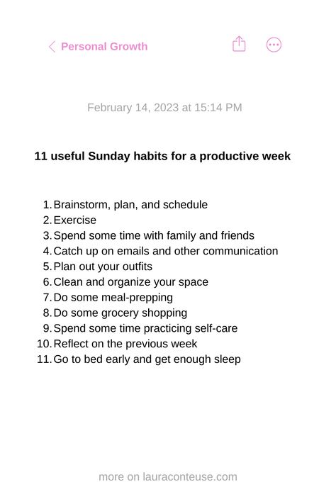 a white background pin that says Useful Sunday Habits for a Productive Week How To Set Yourself Up For Success, Self Care For Each Day Of The Week, How To Change Yourself, 2024 Prep, Abby Organizes, Fall Reset, Sunday Habits, Productive Sunday, Productive Activities