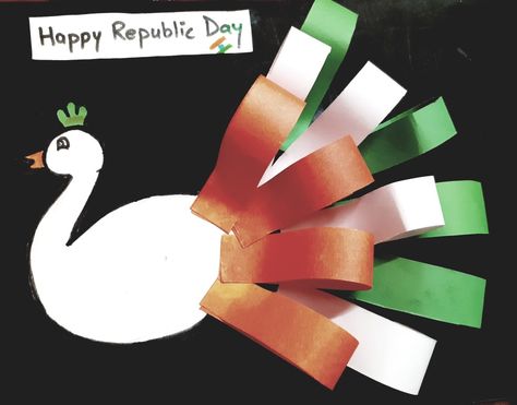 India Independence Day Crafts For Kids, Republic Day Activity For Preschool, Color Red Activities, Republic Day Craft, School Games For Kids, Independence Day Activities, Bird Coloring, Indian Independence Day, Ikkat Dresses