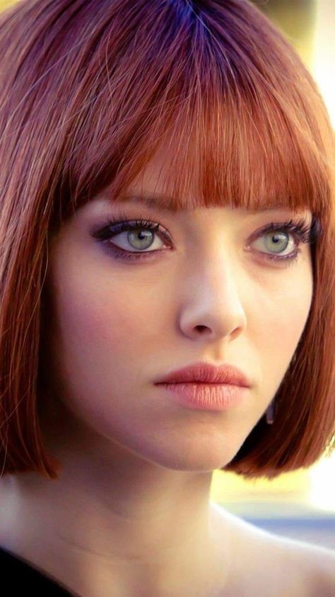 Chestnut Brown Hair, Redhead Beauty, Amanda Seyfried, Orange Hair, Hair Today, Beautiful Eyes, Celebrities Female, Bob Hairstyles, Redheads