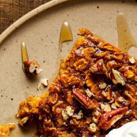 Nora Taylor on Instagram: "Treat yourself to a slice of this vegan Pumpkin Oatmeal Bake for a warm and comforting fall breakfast. It tastes just like pumpkin pie and is perfect for meal prep!⁠
⁠
Click my link in bio to get the recipe >> @nora_cooks_vegan_⁠
⁠
⁠
⁠
#vegansofig #vegans #veganfoodshare #vegansofinsta #bestofvegan #veganeatsplease #veganfoodlovers #plantlove #veganeating #veganbreakfast #whatveganseat #instavegan #govegan #veganfoodspot #plantsofinstagram #veganfoodie #veganrecipe #veganrecipes #veganfoods #plantbasedfood" Pumpkin Oatmeal Bake, Nora Cooks, Oatmeal Bake, Pumpkin Oatmeal, Fall Breakfast, Vegan Foodie, Vegan Pumpkin, Delicious Pumpkin, Baked Oatmeal