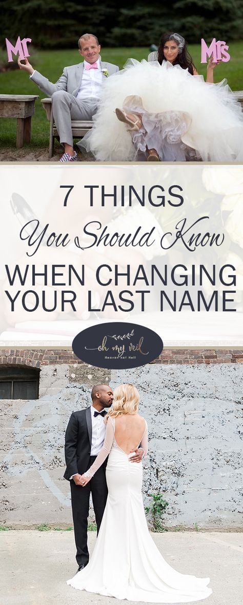 7 Things You Should Know When Changing Your Last Name ~ Oh My Veil Change Last Name, Changing Last Name, Changing Your Last Name, Summer Wedding Favors, Wedding Workout, Have Patience, Process Of Change, Last Names, In The Meantime