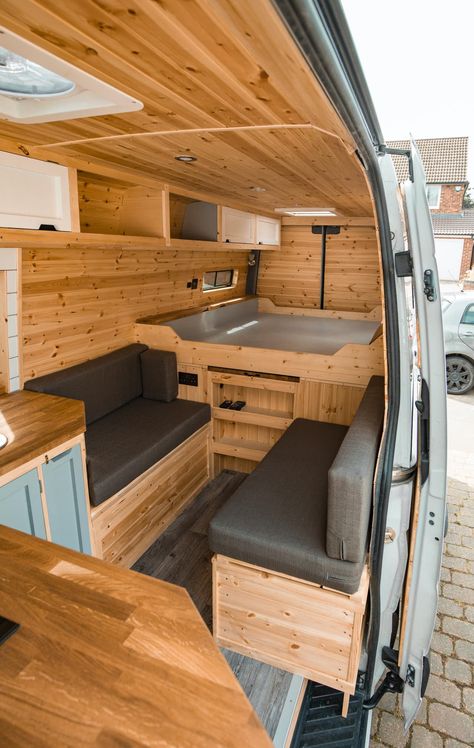 DIY Van Conversion Tips for #Vanlife From CarpenterIngram - Dwell Bil Camping, Supraviețuire Camping, Diy Van Conversions, Kombi Home, Van Conversion Interior, Build A Camper Van, Van Life Diy, Build A Camper, Campervan Interior