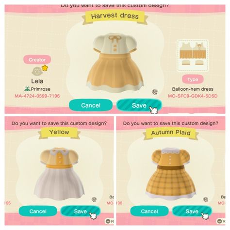 Acnh Summer Outfits Codes, Acnh Summer Outfits, Acnh Farmcore, Acnh Summer, Acnh Fashion, Clothes Codes, Code Clothes, Acnh Clothes, Acnh Designs