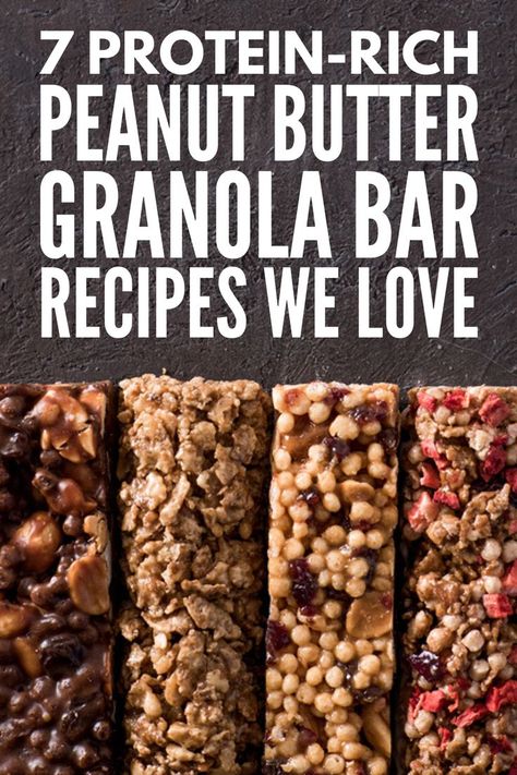 High Protein Granola Bar Recipe, Protein Granola Bars Homemade, Protein Granola Bar Recipe, Crunchy Recipes, Peanut Butter Granola Bar Recipe, Granola Bar Recipes, Easy Homemade Granola Bars, High Protein Granola, Peanut Butter Granola Bars