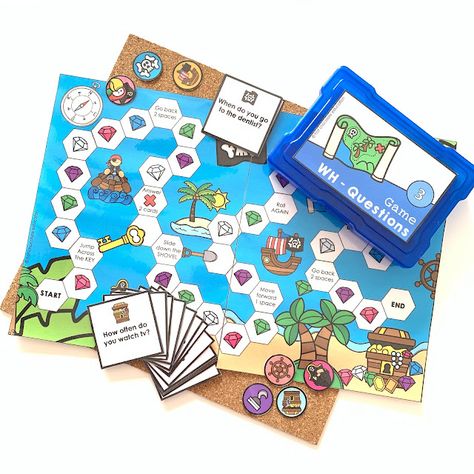 Grammar Based Card Games to Get Your Students Speaking…. - Hot Chocolate Teachables Esl Board Games, English Grammar Games, Grammar Games, Printable Board Games, Card Games For Kids, English Games, Board Games For Kids, Question Cards, English Lessons For Kids