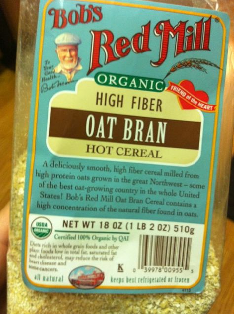 Bobs Red Mill Oat bran High Fiber Bran Muffins, Dukan Oat Bran Recipes, Oat Bran Porridge, Overnight Oats With Oat Bran, Overnight Oat Bran, High Fiber Cereal, Best Bobs, Good Monday Morning, Hot Cereal