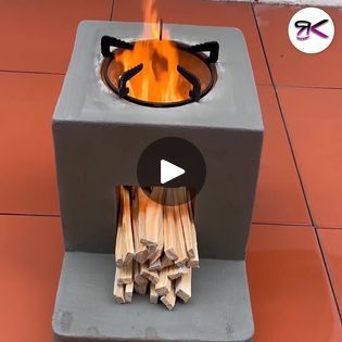 Cement Ideas, Diy Wood Stove, Girls F, Cement Diy, Red Y, Burner Stove, Rocket Stoves, Next Video, Diy Cleaning Products