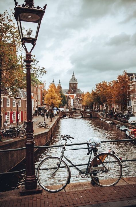 Amsterdam Bike, Rainy Day Photography, 30 Quotes, Amsterdam Photos, Bike Route, I Amsterdam, Netherlands Travel, Amsterdam Travel, Autumn Quotes