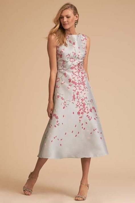 BHLDN Agie Dress Spring Wedding Outfit, Abbey Wedding, Cherry Blossom Dress, Beautiful Dinner, Bride Attire, Silver Cocktail Dress, Charmeuse Dress, Mother Of Bride Outfits, Bride Floral