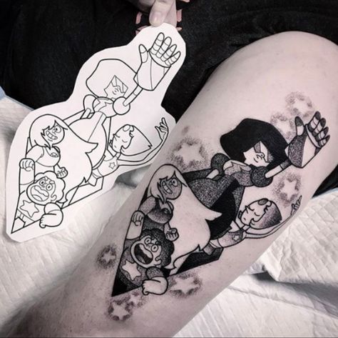 Steven Universe Tattoo, Sharpie Tattoos, Cute Little Tattoos, Steven Universe Gem, Cartoon Tattoos, Ink Ideas, First Tattoo, Tattoo Ideas Design, Life Tattoos