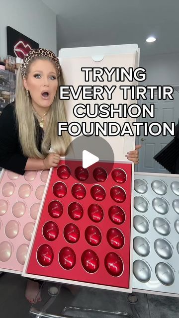 KELLY STRACK on Instagram: "testing every @tirtir_global cushion foundation! ✨

Which one is your favorite? They will all be on sale for Prime Day October 8-9th up to 40% off! 👏🏼#TirTirPartner #makeup #beauty #cushionfoundation #foundation #koreanbeauty #tirtirfoundation" Foundation Trantor, Wrong Foundation Shade, Tirtir Cushion Foundation Guide, All Secure Foundation, Tirtir Cushion Foundation Shade, Kelly Strack, Foundation Cushion, Cushion Foundation, October 8