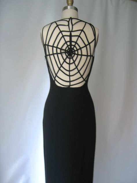 Crochet Spiderweb Dress, Spider Web Dress, Bug Fashion, Spider Dress, Web Dress, Spiderweb Dress, Spider Web Design, Net Dress, Vintage Goth