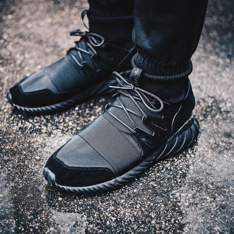 Adidas Tubular Doom #Cool, #InnovativeDesign, #Sneakers, #Style Human Race Shoes, Spy Style, Adidas Tubular Doom, Mens Top, Adidas Original, Triple Black, Adidas Tubular, Adidas Shoes, All Black Sneakers