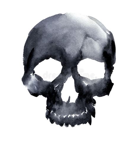 Skull Vector Art, Design Quotes Art, Mask Painting, Black Watercolor, Skulls Drawing, Skull Illustration, Skull Painting, Skull Artwork, Fall Watercolor