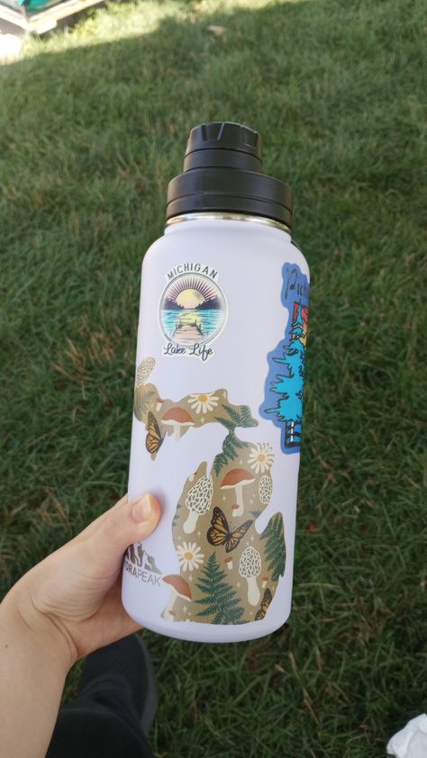 granola girl, lake life, crunchy Water Bottle With Stickers, Granola Girl, Water Bottle Stickers, Lake Life, Granola, Water Bottle, Lake, Water, Pins