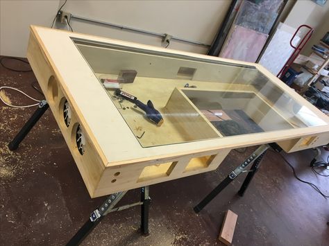 custom built desk pc, gaming, video editing PC desk, audio/video editing, pc builds, pc mods Gaming Desk Diy, Diy Pc Desk, Desk Pc Build, Custom Pc Desk, Custom Gaming Desk, Built Desk, Custom Computer Desk, Built In Computer Desk, Custom Computers