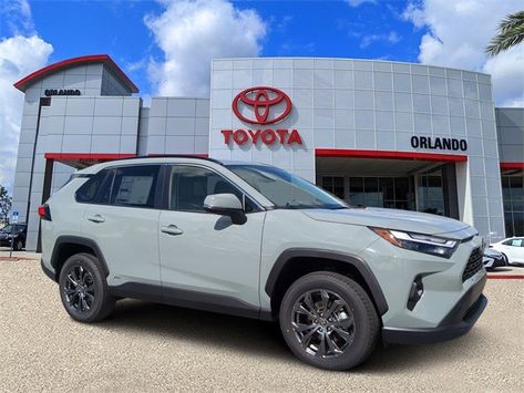 New 2023 Toyota RAV4 Hybrid XLE Premium 4D Sport Utility LUNAR ROCK for sale - only $38,035. Visit Toyota of Orlando in Orlando #FL serving Winter Park, Kissimmee and Clermont #JTMB6RFV0PD115165 2023 Toyota Rav4, Mom Makeover, Awd Cars, Cars Toyota, Toyota Rav4 Hybrid, Rav4 Hybrid, Sport Seats, Limited Slip Differential, New 2023