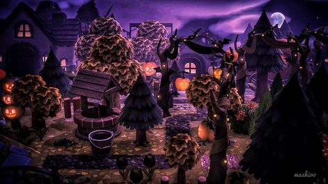 Halloween Acnh Island, Goth Animal Crossing Island, Acnh Graveyard, Acnh Gothic Island, Acnh Moodboard, Acnh Gothcore, Acnh Witchcore, Acnh Spooky, Spooky Island