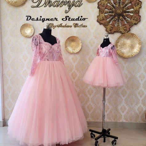 Twinning pink gowns for mom and daughter #gowns #twinninggowns #pinkgown Mother Daughter Gown, Mom And Daughter, Pink Gowns, Mother Daughter, Party Dresses, Party Dress, Pink, Dresses, Quick Saves