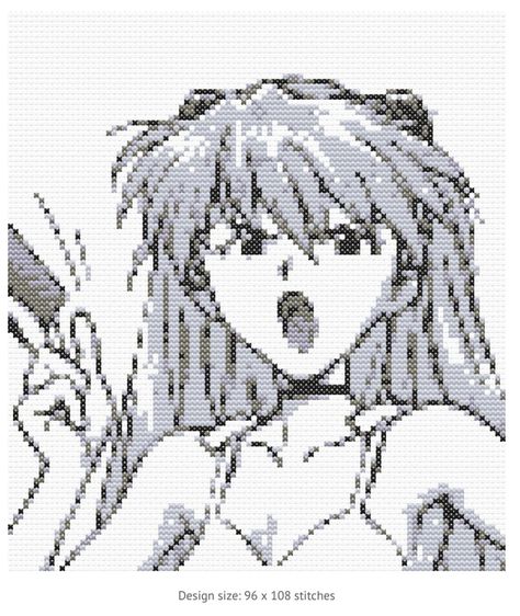 asuka Langley icon evangelion Eva аска ленгли Евангелион Ева pattern схема для вышивки Вязания Asuka Langley, Perler Crafts, Pixel Crochet, Tapestry Crochet Patterns, Minecraft Pixel Art, Pixel Pattern, Diy Crochet Projects, Tapestry Crochet, Crochet Chart