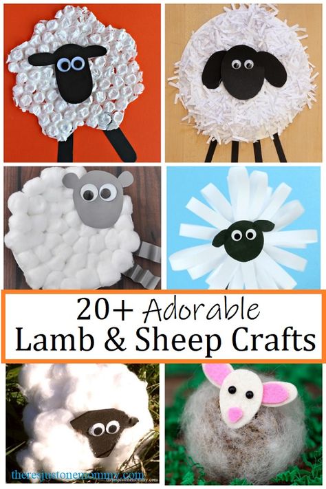 lamb and sheep crafts for kids #springcrafts #kidscrafts #sheep Sheep Crafts For Kids, Lamb Crafts, Lamb Craft, Timmy Time, Farm Animal Crafts, Farm Craft, Sheep Crafts, Easter Lamb, Farm Crafts